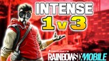 REAL PLAYERS INTENSE 1 v 3 Rainbow Six Siege Mobile