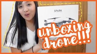 VLOG #8: I BOUGHT A DRONE! Worth it ba ang DJI Spark? Unboxing, Test flight and How to use