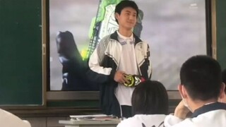 Student transforms into Kamen Rider in public 01