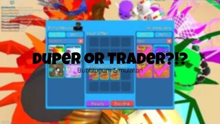 PET DUPER or TRADER?!?🤔Bubblegum Simulator⚠️with 3 Dual Lord!