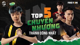 TOP 5 thương vụ chuyển nhượng thành công nhất FREE FIRE | Yomost VFL Winter 2021