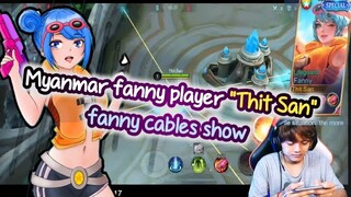 fanny cable skill show by Myanmar fanny player "Thit San"