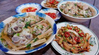 Đong Đầy Bữa Cơm Chiều, Cơm Dừa Kho Tiêu, Giò Heo Nấu Măng Khô | MTQH