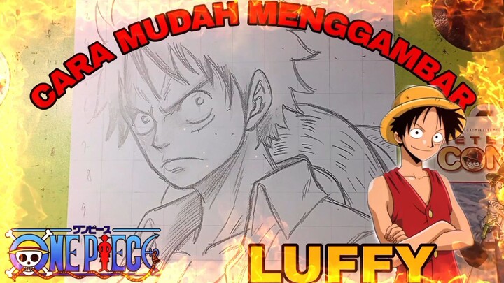 cara yg sangat mudah menggambar Luffy