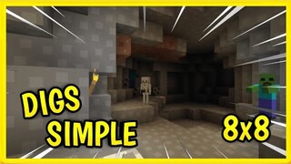 Digs Simple [ 8x8 ] - Texture Pack for Mcpe | Minecraft P.E. | Bedrock | Mcpe Textures | Plastic