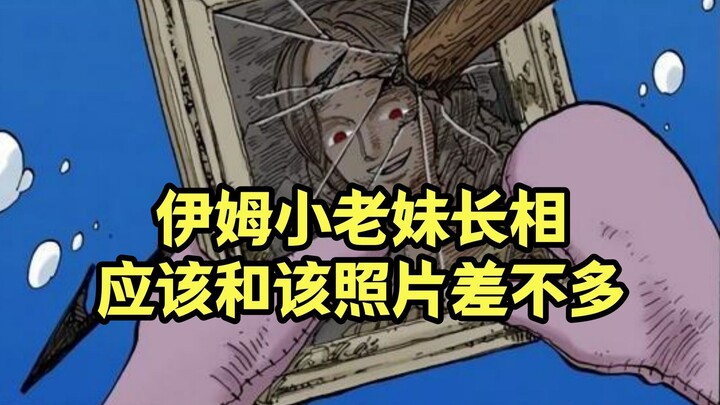 伊姆小老妹的长相，或许和山治当年打捞到的神秘女性照片差不多