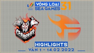 Highlights CES vs TF [Ván 1][Vòng Loại Seagame31 - Vòng 2][14.02.2022]
