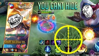 You can run but you can't hide | SirJhaz ML Fanny | MLBB