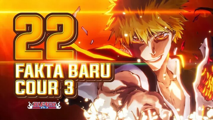 22 FAKTA BARU YANG DIHADIRKAN DI ANIME BLEACH TYBW COUR KE 3
