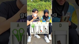TEST KEPINTARAN OTAK! GELAS MANA YANG TERISI AIR PALING BANYAK ??