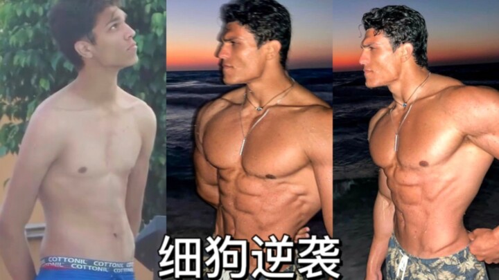 An American Greyhound enthusiast has sculpted a Superman-like physique.