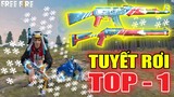 Thử Thách - Chỉ Được Dùng Đồ vs Skin Súng Có Hiệu Ứng Tuyết Rơi Lấy TOP 1 Trong Rank | Free Fire