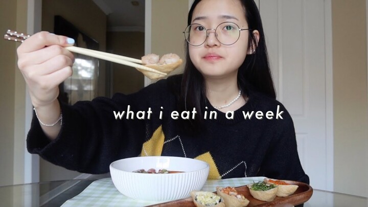 what i eat in a week pt 8 (korean food & realistic)