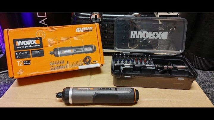 WORX WX242 4V RECHARGEABLE🔋SCREWDRIVER SET 7 MODES OF POWER 💪MAGNETIC QUICK RELEASE