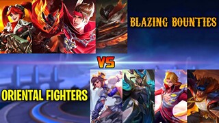 MOBILE LEGENDS BLAZING BOUNTY VS ORIENTAL FIGHTERS 1VS1 FIGHT | BLAZING VS ORIENTAL