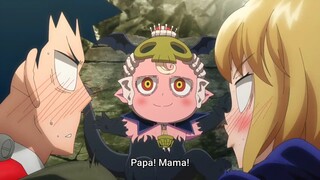 Little baby monster calling Fudo and Desumi papa and mama ☺