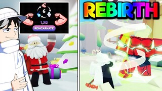 ATUALIZAÇÃO REBIRTHS E PETS EXCLUSIVOS DE NATAL NO ANIME TRAINING SIMULATOR (ROBLOX)