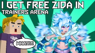 I GOT FREE ZIDA IN TRAINERS ARENA!! || BLOCKMAN GO TRAINERS ARENA