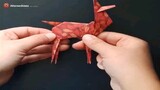how to fold an origami reindeer