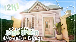 No Gamepass Affordable Sage Green Cottage I 12k! I Bloxburg Build and Tour - iTapixca Builds