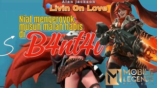 Niat mengeroyok, musuh malah habis di b4nt4i Layla.