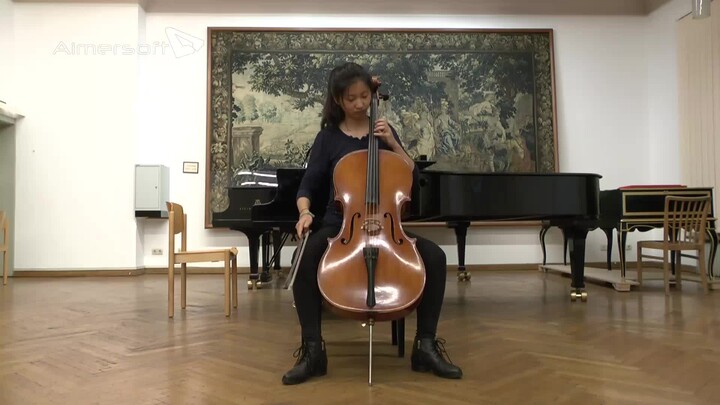"Paganini Violin Caprice No. 24" was covered by a woman with cello