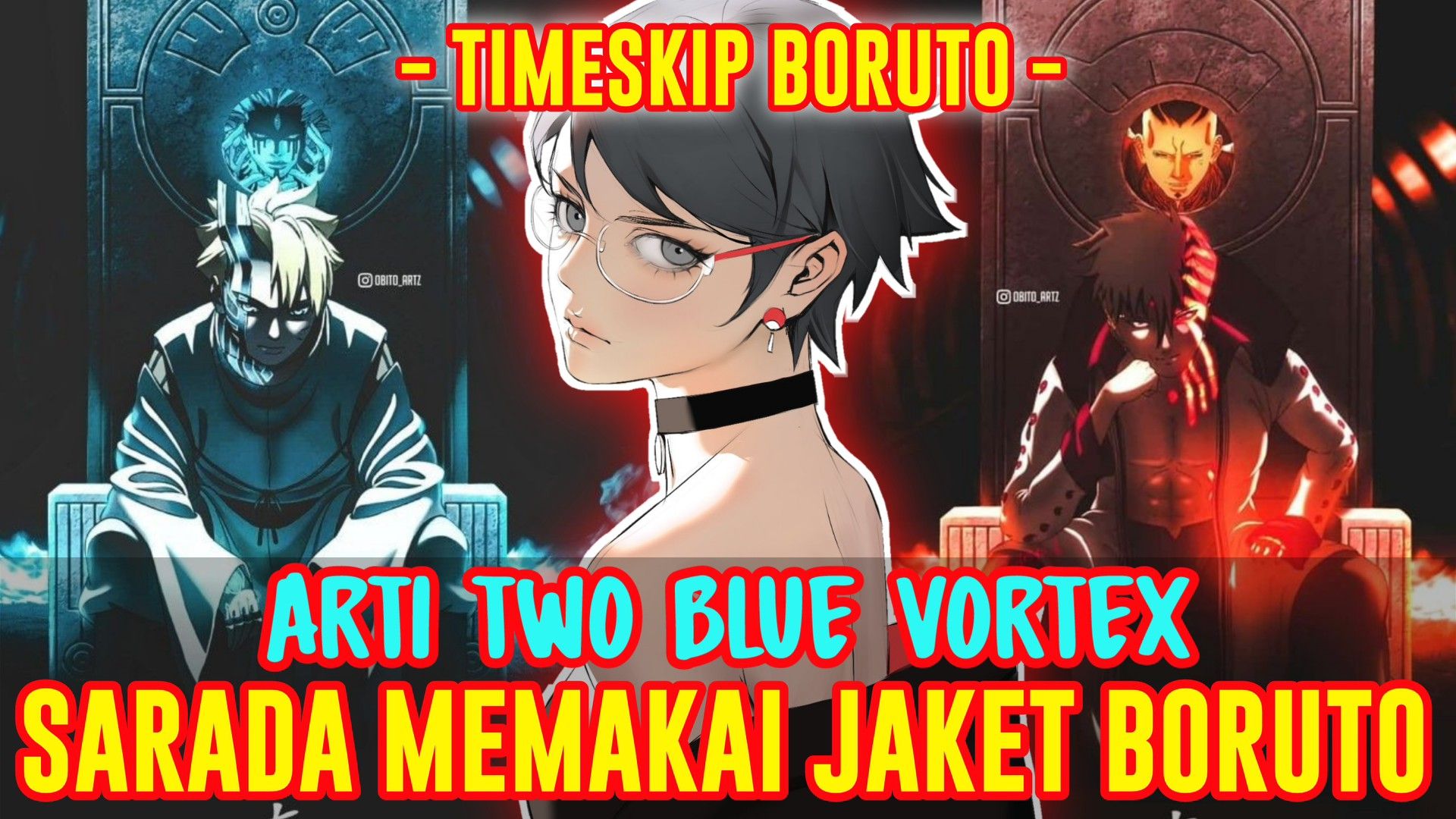 Jutsu Terkuat Sarada Pasca Time Skip di Boruto: Two Blue Vortex