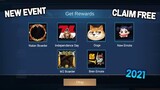 FREE EMOTES AND EXCLUSIVE BOARDER! NEW! (CLAIM FREE) 2021 NEW EVENT | MOBILE LEGENDS