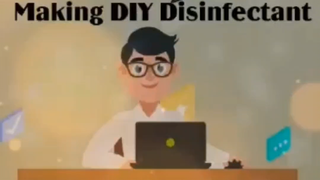 making DIY Disinfectant