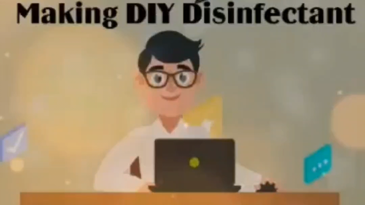 making DIY Disinfectant