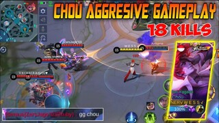 Build Chou ini emang paling THE BEST untuk main AGGRESIVE! Mobilitas Tinggi, Sakit, & Alot | MLBB