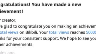 CONGRATULATIONS FOR REACHING 50K VIEWS SECOND ACCOUNT BILIBILI🥰🥰🥰🥰