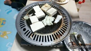 Cabbage Pancakes & Fried Tofu