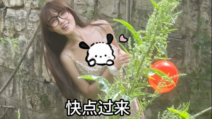 Little tadpoles looking for their mom—Mom is doing yoga!