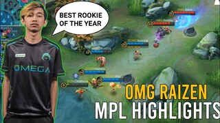 OMG RAIZEN MPL HIGHLIGHTS - BEST ROOKIE OF THE YEAR