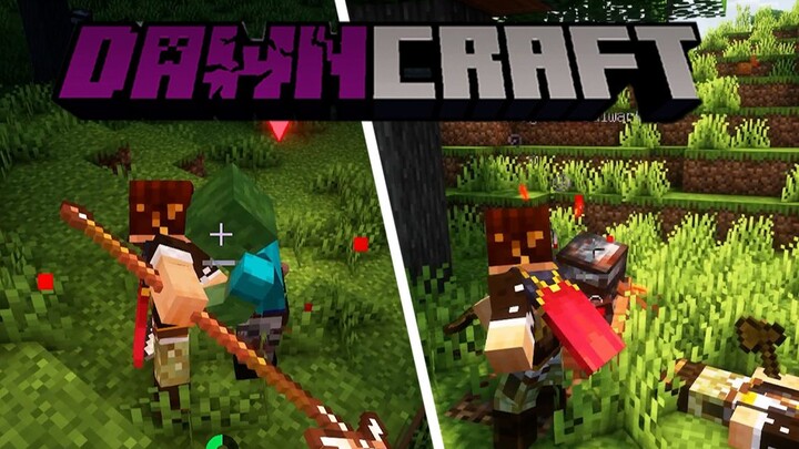 ★ماينكرافت★ تحدي آلية القتال الشبيهة بألعاب الهانغوا في "داون كرافت" للبقاء في عالم الفجر