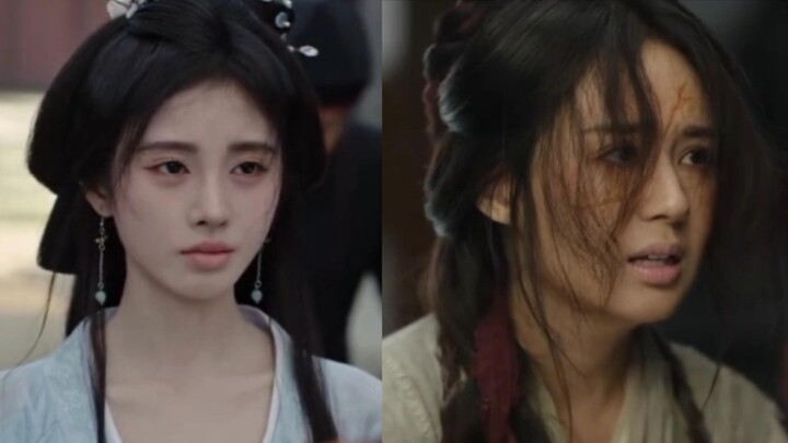 [Ju Caiwei being tortured vs. Hui Caiwei being tortured] One wound is on her clothes, the other is o