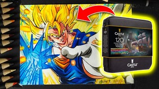 How to Draw Vegito Using Castle Arts Color Pencil | diArt