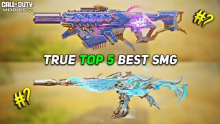 True Top 5 best SMG in Cod Mobile Season 5 #codm