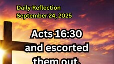 Daily Reflection September 24, 2025 #faith #bible #reflection