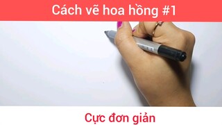 Cách vẽ hoa hồng p1