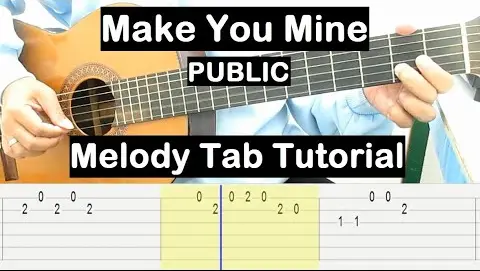 Make You Mine Guitar Lesson Melody Tab Tutorial Guitar Lessons for Beginners