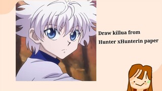 Draw killua from Hunter x Hunter #drawing #drawinganime #killua #killuahunterxhunter #hunterxhunter