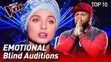 TOP 10 | MOST EMOTIONAL Blind Auditions in The Voice that made the Coaches cry