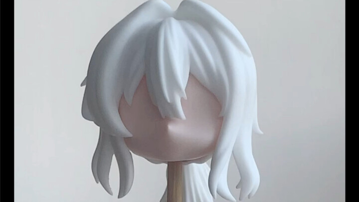 Ekor kuda Violet & rambut kepang rambut Nendoroid buatan sendiri cetakan putih & cetakan transparan