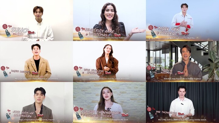 GMA, GTV & Heart of Asia Holiday Greetings Message feat. Korean & Thailand Star Promo (2025) HD