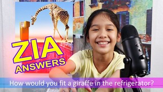 How would you fit a giraffe in a refrigerator? | Amazing ZIA