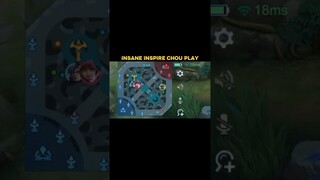 🫣 INSPIRE CHOU HIT DIFF 🤣 #mobilelegends #choou #mlbb #shorts #milglobal