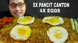 5X LUCKY ME PANCIT CANTON + 4X SUNNY SIDE UP EGGS MUKBANG | BIOCO FOOD TRIP