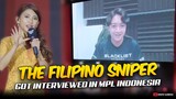 OHEB "The Filipino Sniper" GOT INTERVIEWED IN MPL INDONESIA . . .😮